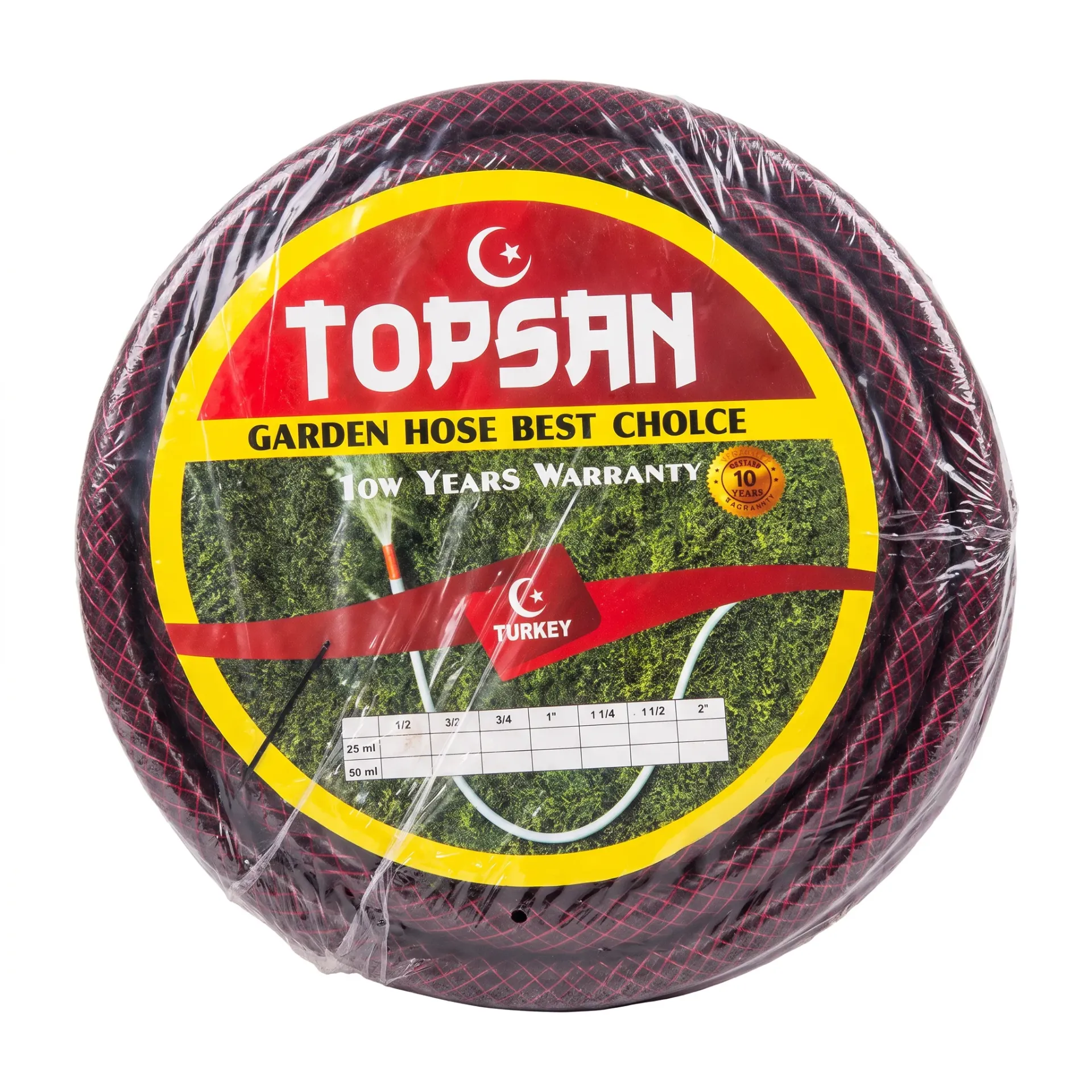 Top Sun Turkish Water Hose 5/8 - 50 Meters